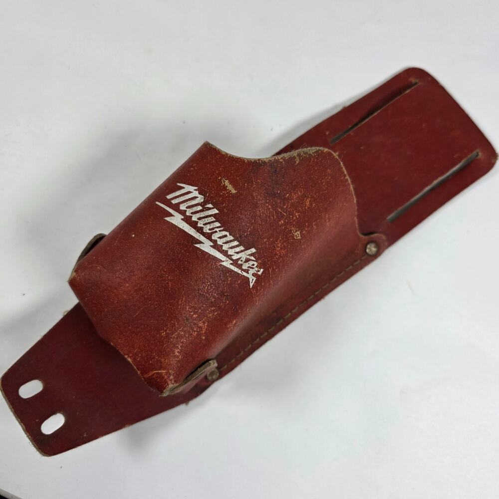 Milwaukee Leather Red 49-17-0200 Work Belt Tool Drill Holder Holster